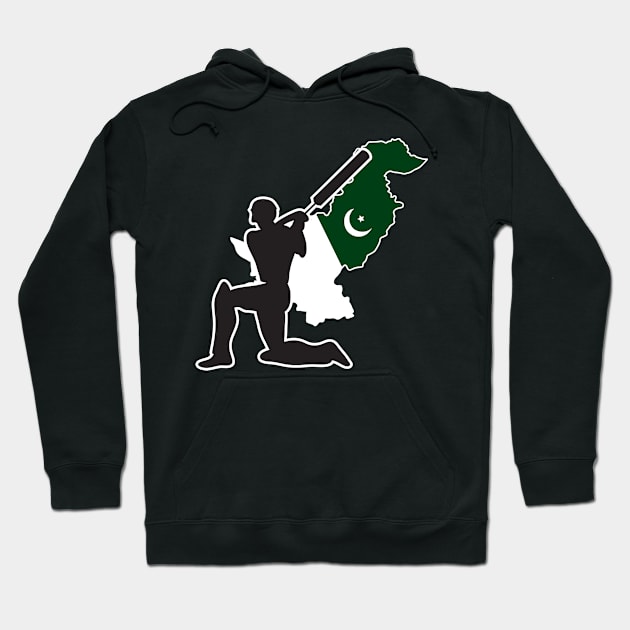 Pakistan Cricket, Pakistan Cricket Gift Hoodie by jmgoutdoors